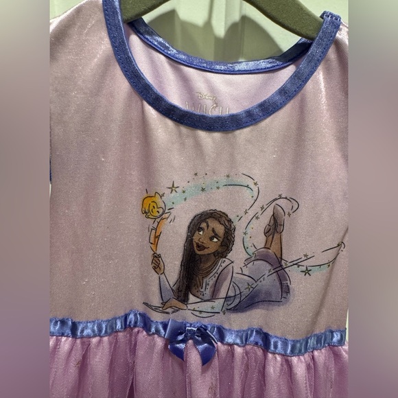 Disney WISH Fantasy Gown Asha & Star Fantasy Nightgown Tulle Princess Girls 5T - Picture 4 of 9